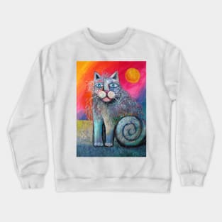 Scruffy Cat T-shirt Crewneck Sweatshirt